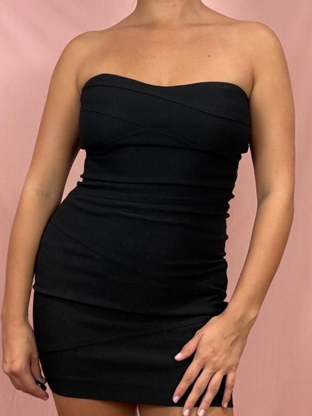 Y2K Strapless Bandage Dress